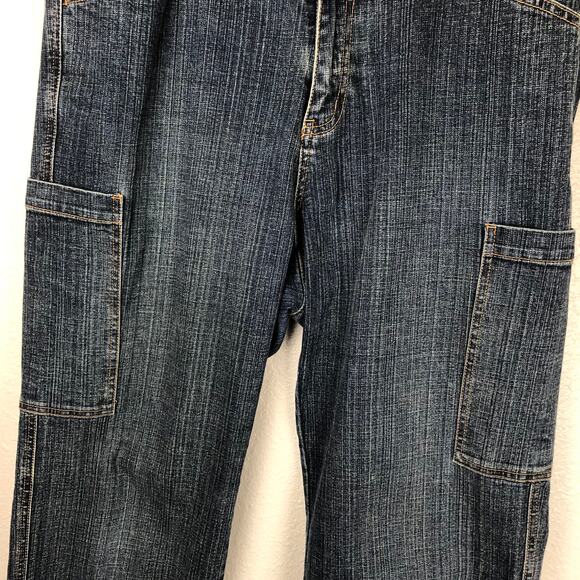 Vintage Y2K Venezia Carpenter Utility Denim Straight Leg High Rise Jeans - Picture 4 of 15